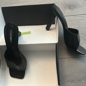 Fashion Nova Black Women's Heels